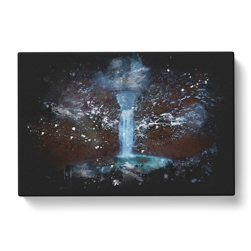 Multnomah Falls Waterfall Vol.2 - Wrapped Canvas, 50cm H x 76cm W x 3cm D