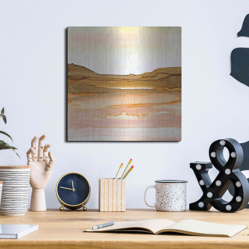 Brayden Studio «Desertscape II» par Chris Paschke, art mural en métal, H 12 po x l 12 po