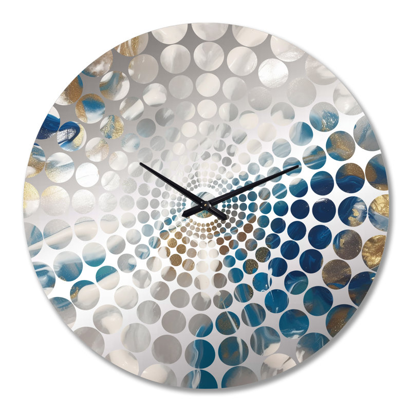 Aiva - Horloge murale peinture abstraite, Grand
