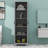 Storage Cabinet With Adjustable Shelf, Two Doors For Bathroom Or Office-113664328