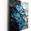 Horloge murale moderne Turquoise White Marble-99637690