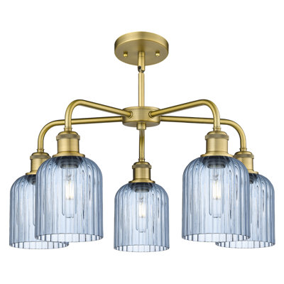 Ballston - Trig - 5 Light 23" Stem Hung Chandelier