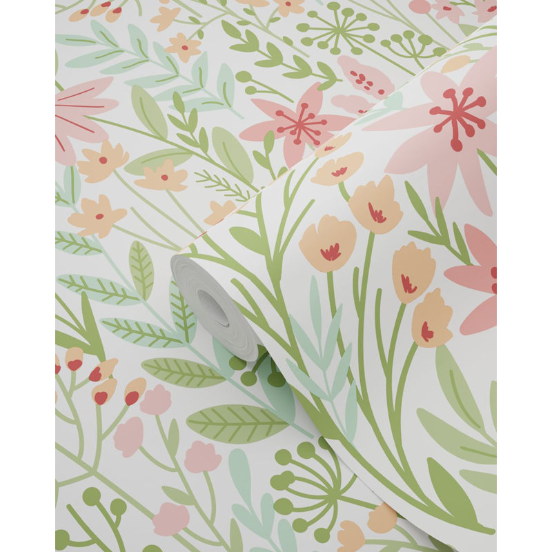Symere Floral Double Roll, Green