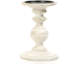 Ensemble de 2 porte-bougie Hosley en bois blanc antique style campagnard de 7 pouces de hauteur, idéal pour une fête de mariage ou comme porte-bougie