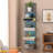 5-Tier Floating Wall Shelf with Bulit-in RGB Lights-653135032