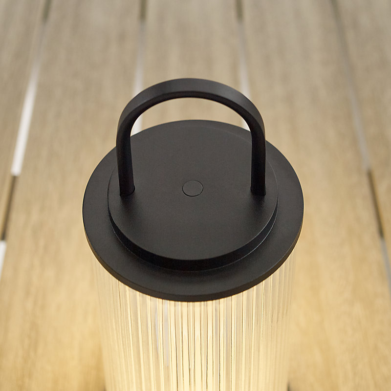 Tawa Accent Rechargeable Table Lamp, Black