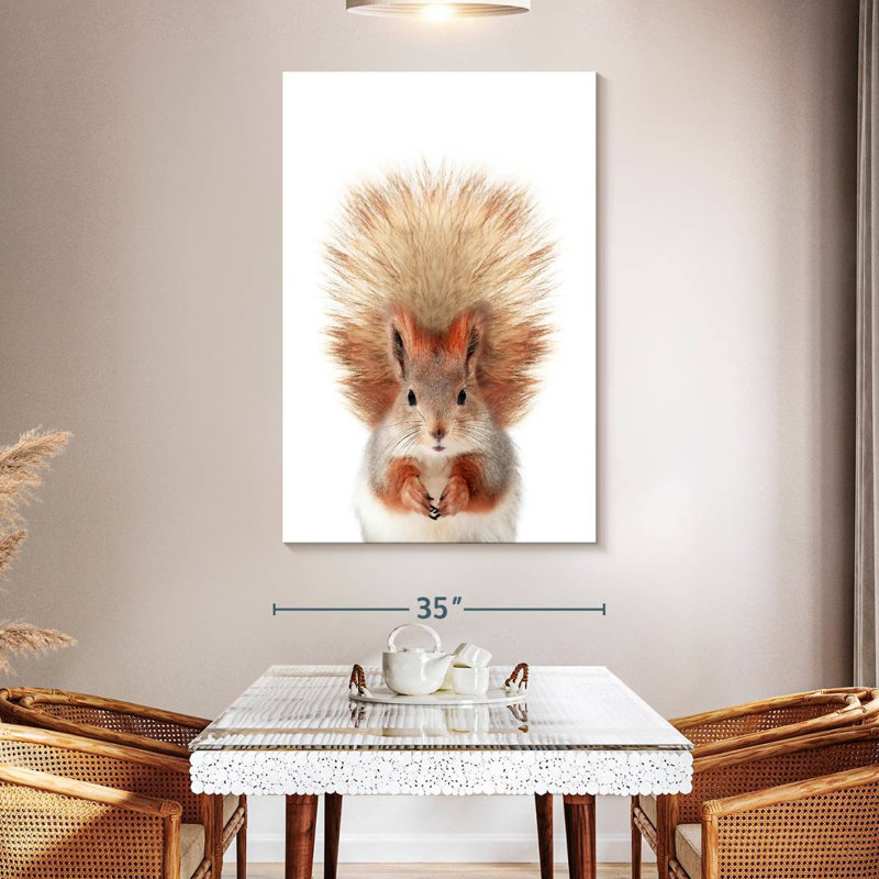 Brampt Adorable Baby Squirrel, 51" H x 34" W