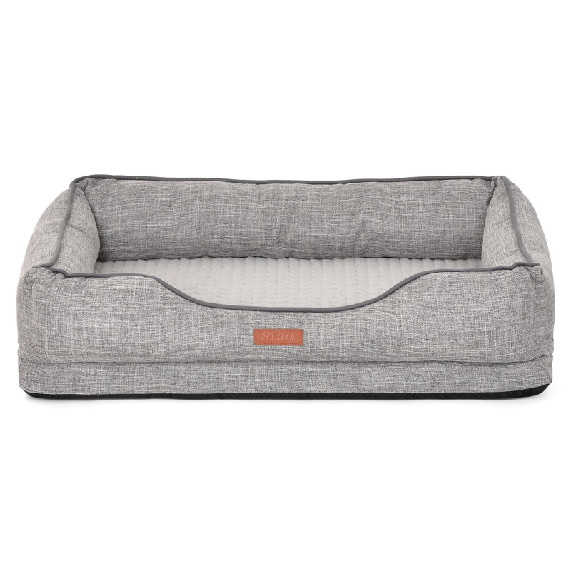 Bolste Orthopedic Polyester Pet Bed, 4cm H x 80cm W x 59cm D