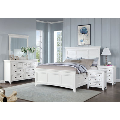 Genesha Solid Wood Piece Bedroom Set
