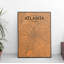 Atlanta City Map - No Frame Print-10712256