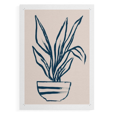 Marine Plant Sketches III - Impression sur toile seulement - NON-CADRE