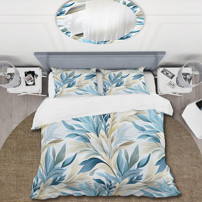 Ensemble de housse de couette Coastal Neutrals, Housse de couette simple + 1 taie décorative stan