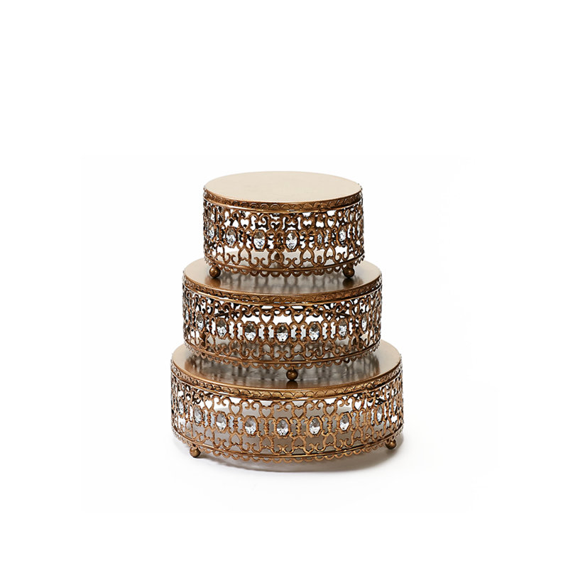 Senaida Cake Stand, Gold