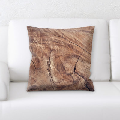 St James Wooden Textures Throw Pillow