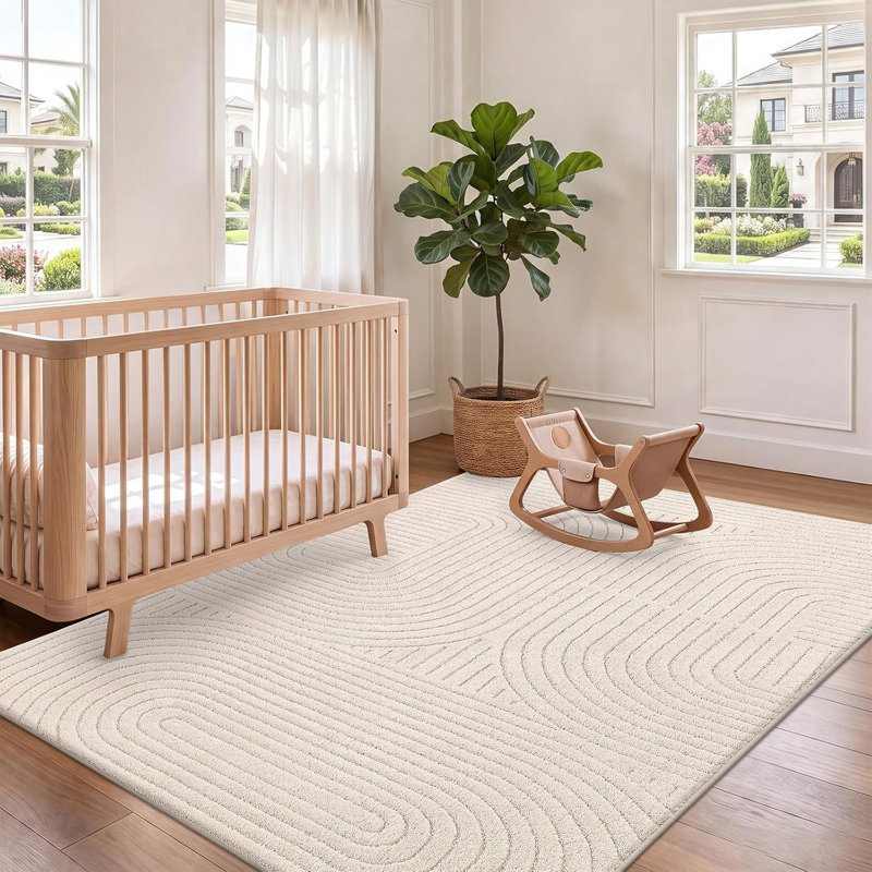 Tapis moderne lavable antidérapant, Rectangle 36 po x 60 po