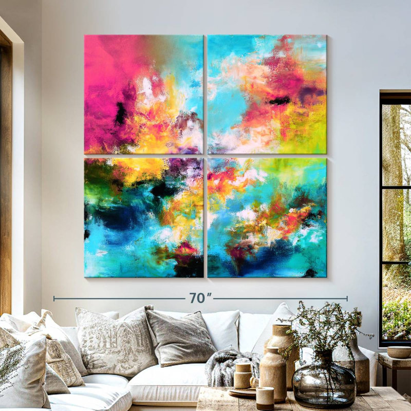 Colorful Reflection, 57" H x 57" W