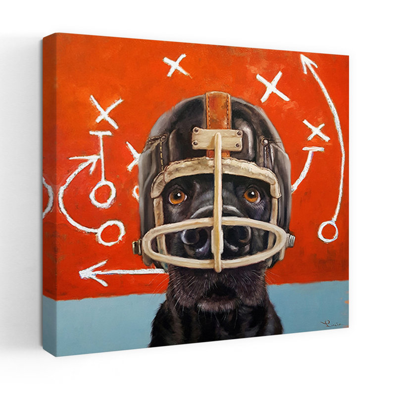 Rookie Contemporary Dog Urban Art, H 24 po x l 24 po
