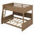 Bunk Bed With Storage Cabinets And USB Ports-1109106058-1109106061