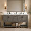 Ensemble de meuble-lavabo double 60 po Radstock-883780434