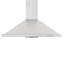 36" Brisas 600 CFM Convertible Wall Mount Range Hood in Silver with Nightlight