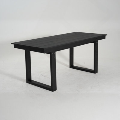 Table de salle à manger et de réunion extérieure 67 po Hdpe