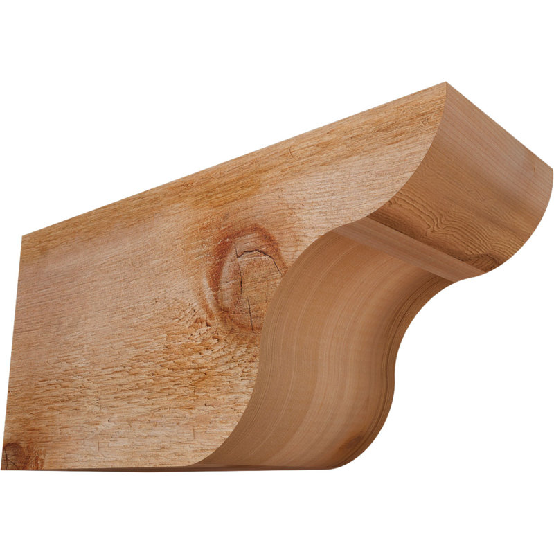 Queue de chevron Carmel, Cèdre rouge de l'Ouest, 8"H x 6"W x 16"L