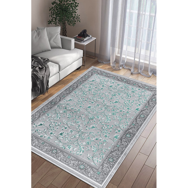 Ashiah Floral Indoor / Outdoor Area Rug, Rectangle 80 x 150 cm