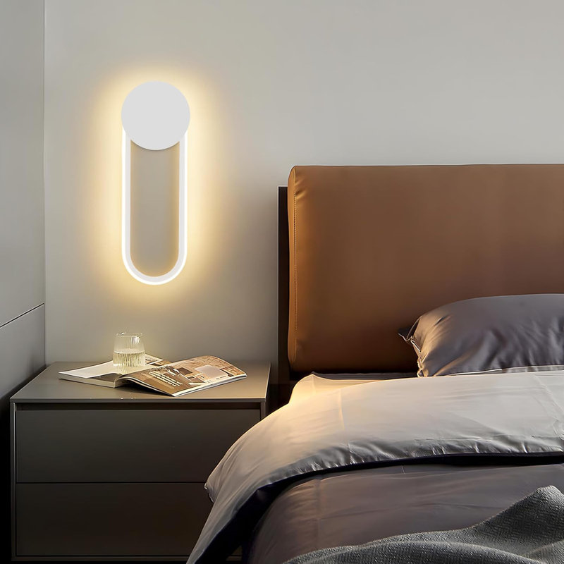 LED Flush Mounted Sconce, White