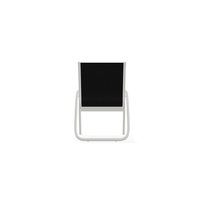 Fauteuil de patio Gardenella, Neige texturée, Noir 5D Sunbrella®