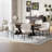 Upholstered Dining Chair with Thick Cushioned Seat-331487311