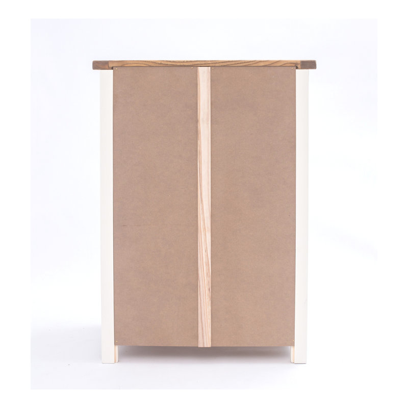 90cm W 5 - Drawer Chest of Drawers, Off White