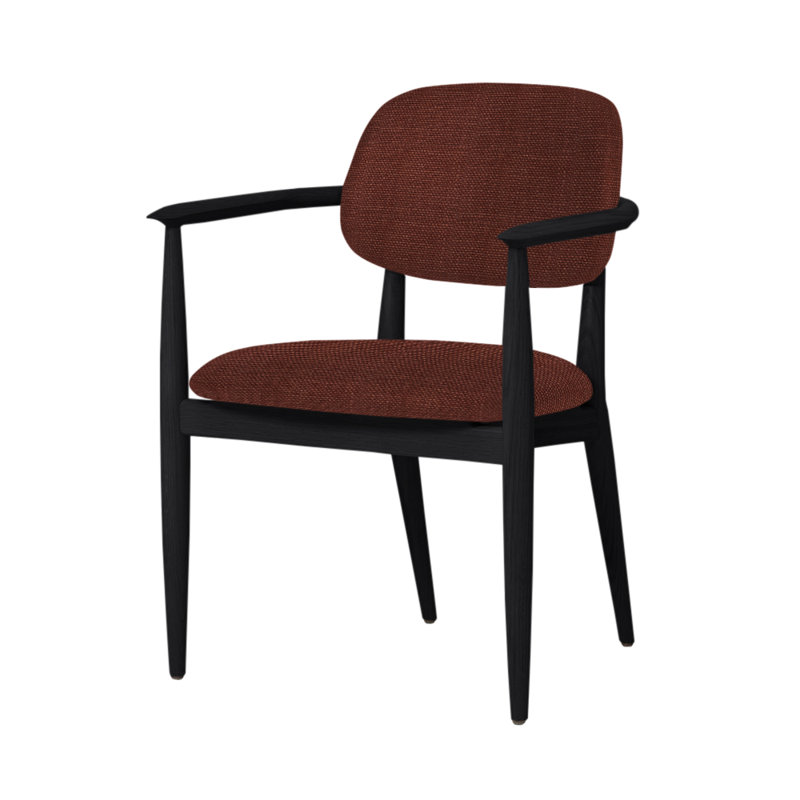 Slow Arm Chair, Onyx Oak, Steelcut Trio 124