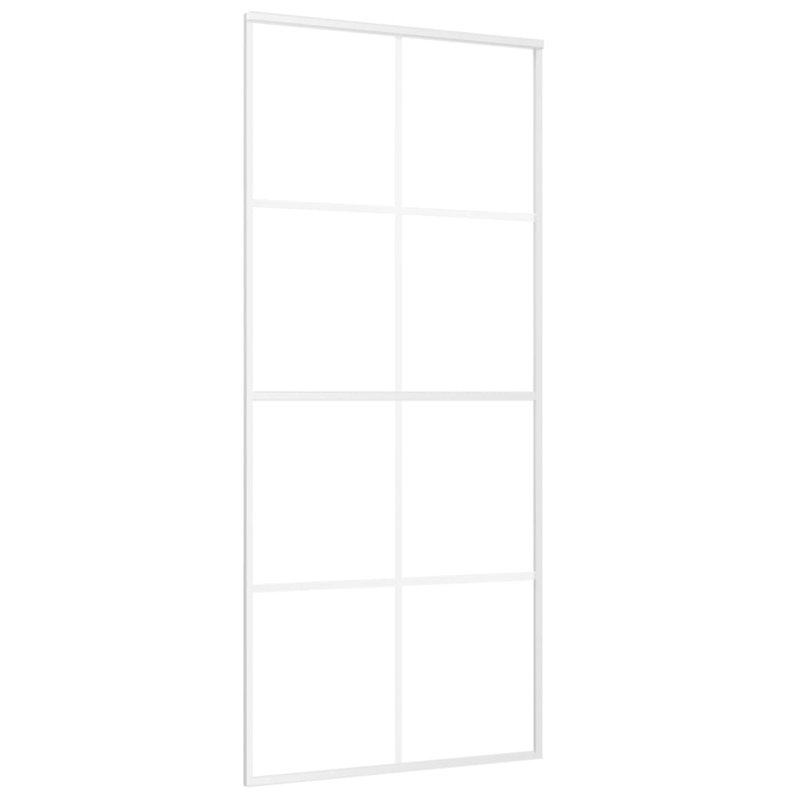 Isher Glass Sliding Door, 205cm H x 90cm W, White