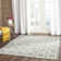 Dance Martha Stewart Flat Weave Wool/Silk/Cotton Geometric Rug in Cement Gray