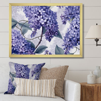 «Lilac mauve et gris», impression sur toile