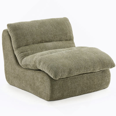 Upholstered Accent Sofa, Modern Armchair With Soft Cushioned Seat, Stylish Sofa For Living Room, Bedroom, Or Office
