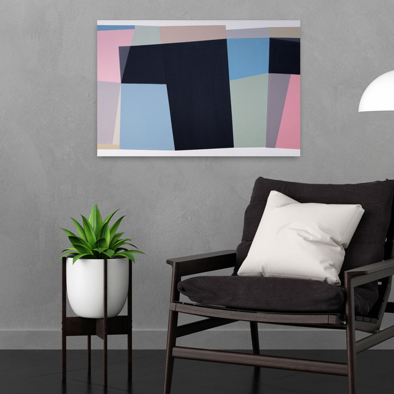 Art contemporain contemporain abstrait, H 16 po x l 24 po