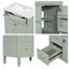 Meuble-lavabo autoportant de 30 po avec lavabo en céramique, 1 plateau rabattable, 2 tiroirs profonds et tablette réglable-1376168684