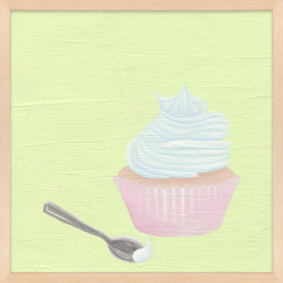 «Cupcake with Spoon» par Katy Montica - reproduction de cadre photo