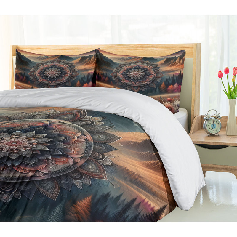 Hippie Duvet Cover, California King Duvet Cover + 2 Standard Shams