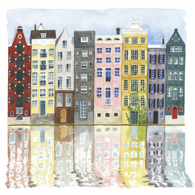 Neighborhood II by Grace Popp - Wrapped Canvas Painting