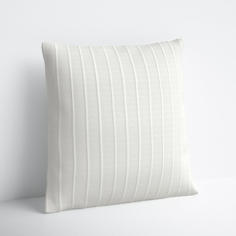 Leonitus Square Pillow Cover & Insert, White