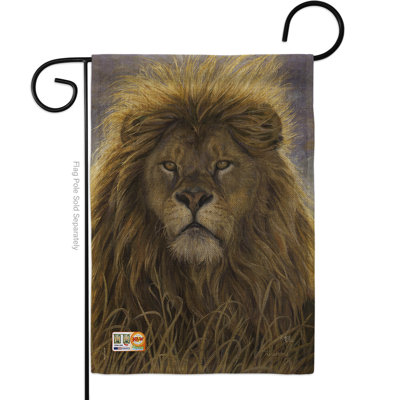 Double Sided 18.5 in. H x 13 in. W Burlap Animal Garden flag