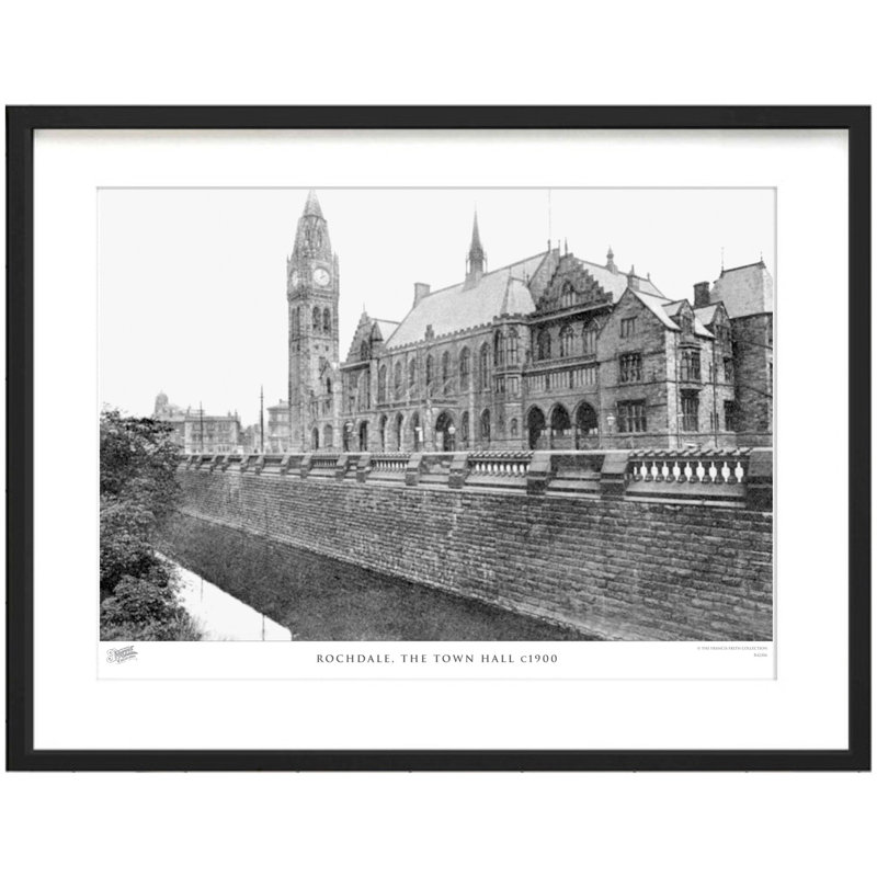 Rochdale, The Town Hall C1900 by Francis Frith - Single Picture Frame Print, 28cm H x 36cm W x 2.3cm D