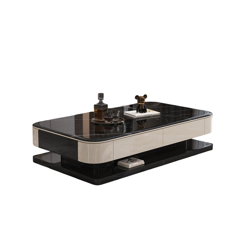 Table basse Light, H 16,5 po x L 55,1 po x l 27,6 po, Noir