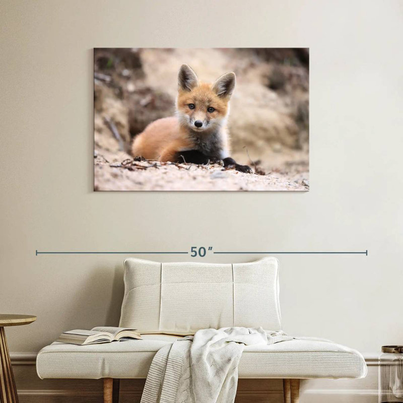 Little Brown Fox, 26" H x 39" W