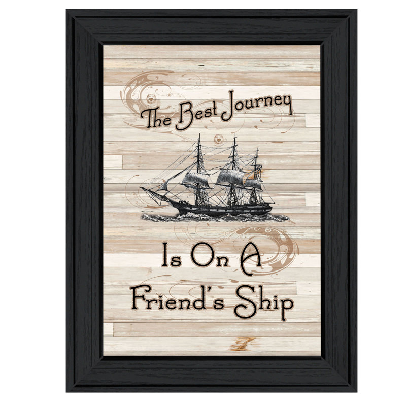 'Friendship Journey' Framed Graphic Art Print