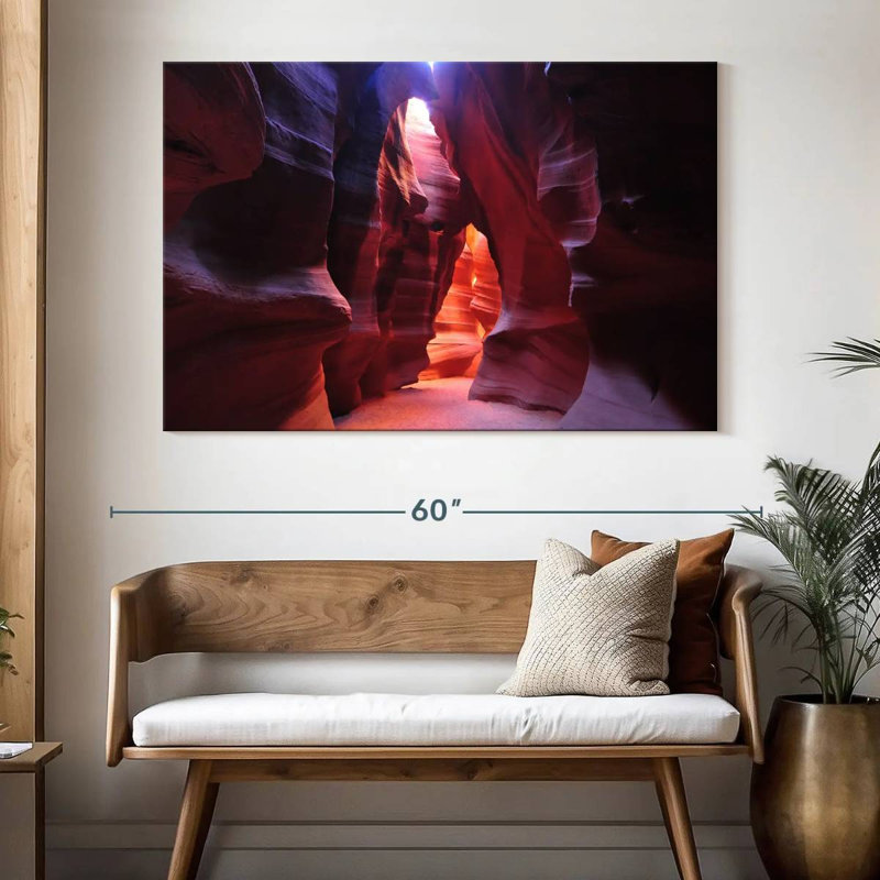 Rayons de soleil Alvord Antelope Canyon, H 34 po x l 51 po