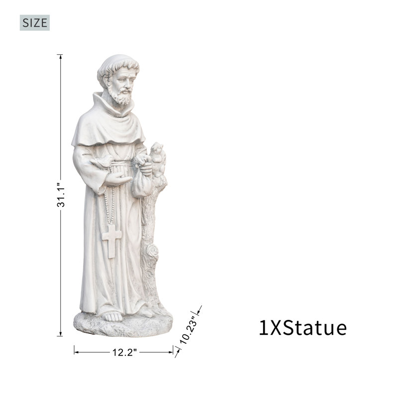 Statue de jardin religieuse en oxyde de magnésium