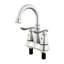 Double Handle Bathroom Sink Faucet with Drainer-63530441